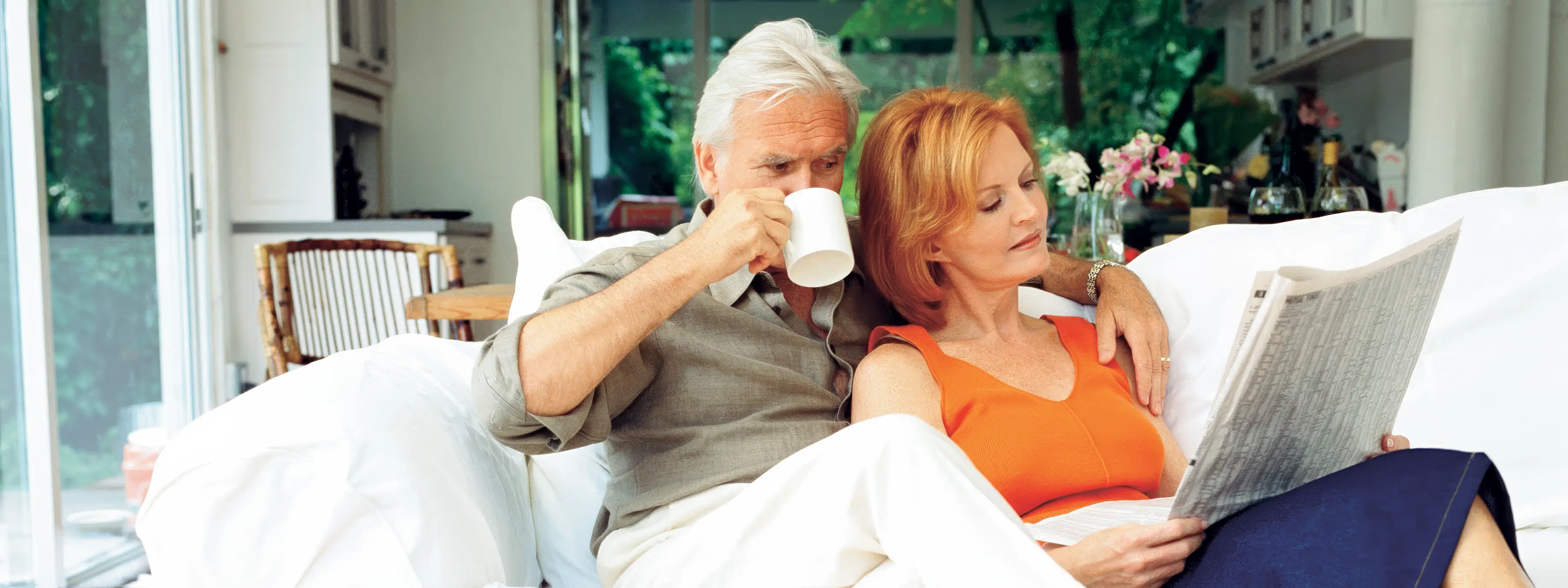 Man sitting with coffee